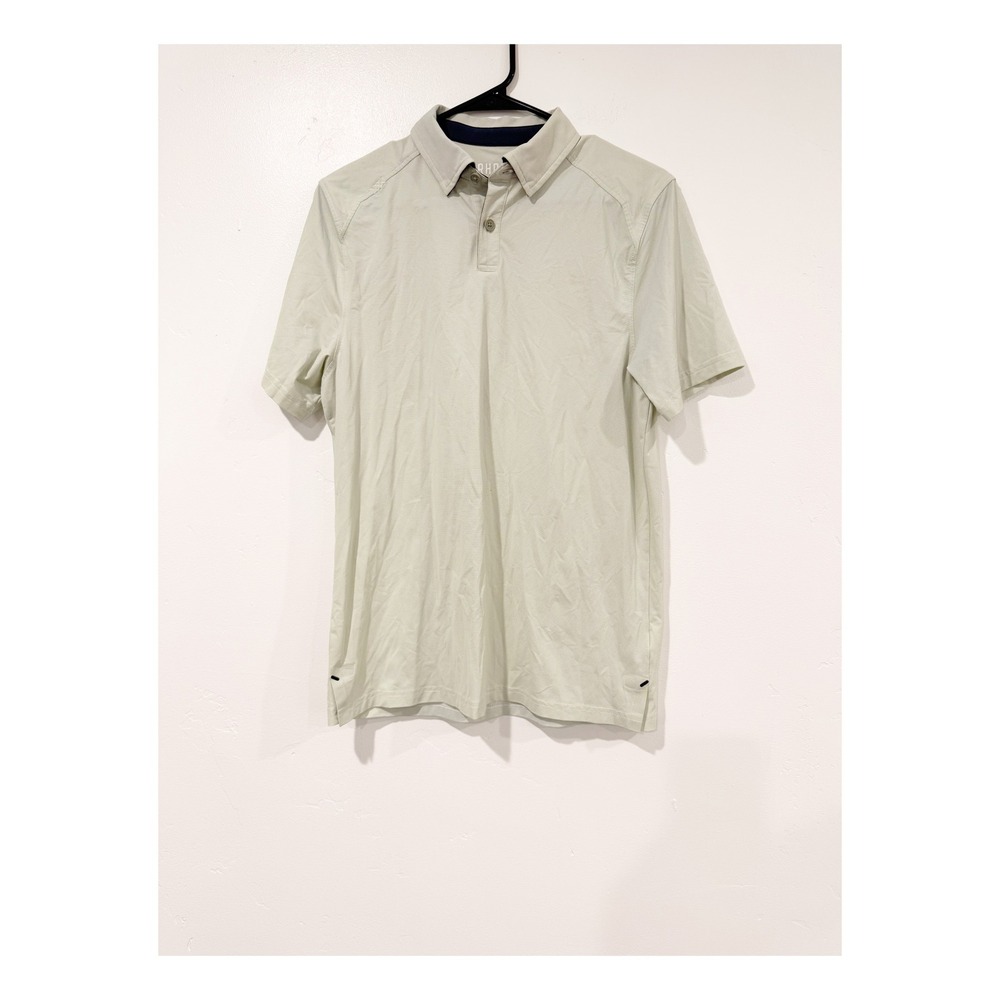 Rhone Mens Delta Pique Polo Shirt Short Sleeve Light Green Italian Fabric Size S